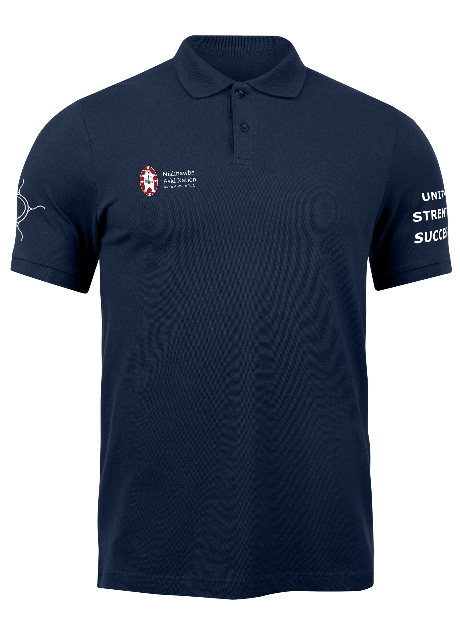 NAN unity Strength Success Logo Blue Polo
