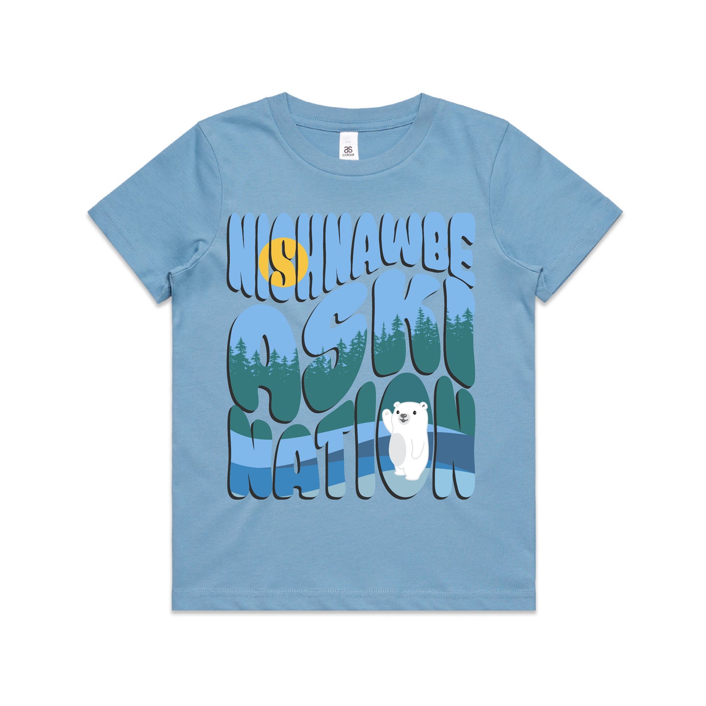 Blue Kids Bear Tee